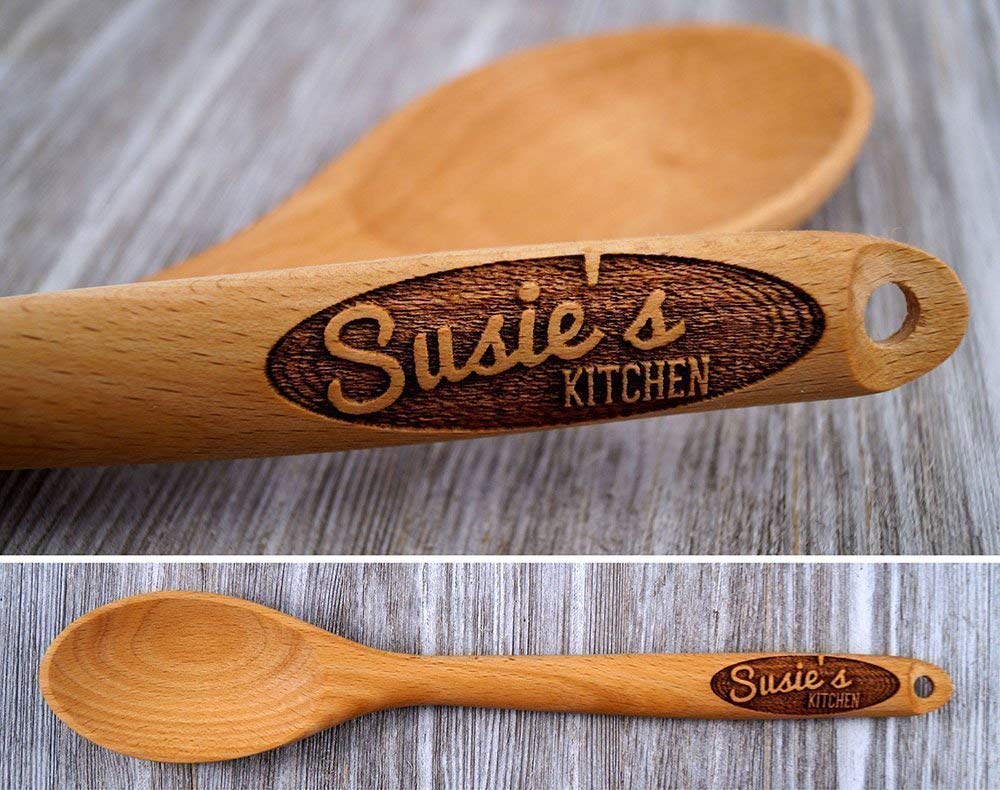 Personalized Wooden Spoon, Engraved Wooden Spoon, Personalized Spoon, Wooden Spoon, Gift for Her, Baking Gift, Cooking Gift, Engraved Spoon, Custom Spoon, Personalized Spoon