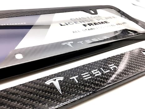 Carperipher License Plate Frames Black 12 X 6 Carbon Fiber