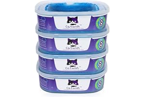 LOTUFLOR Cat Litter Refills Compatible with Litter Genie and Pet Genie Pail (Pack of 4) (new blue)
