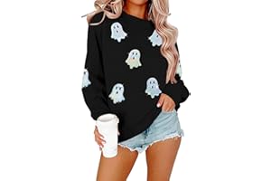 SUPEYA It's Just a Bunch of Hocus Pocus T-Shirt Halloween Sweatshirts for Women Hocus Pocus Shirt Fall Pullover Tops