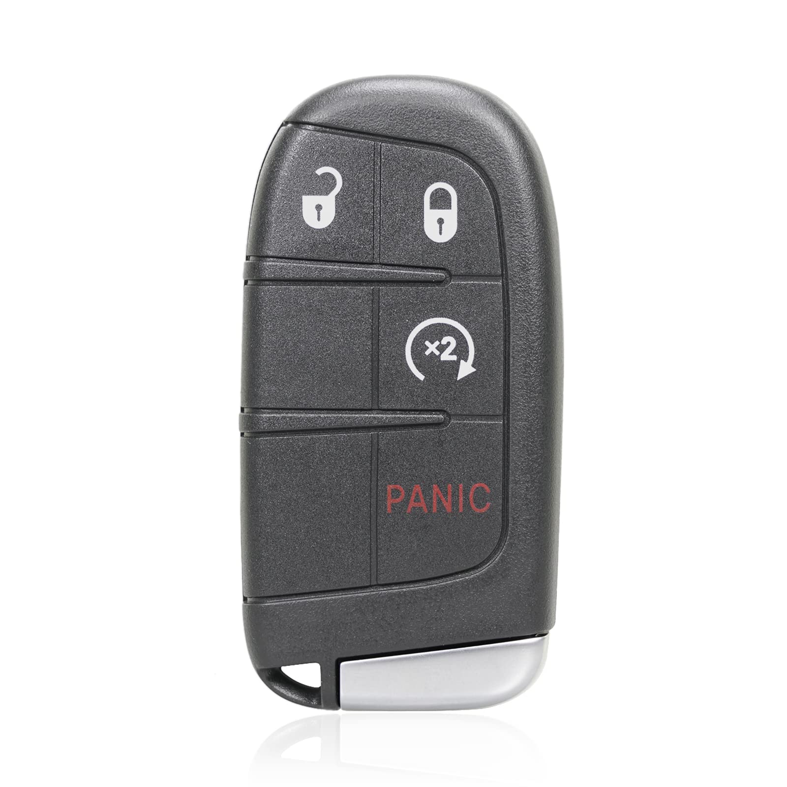 MACHSWON Keyless Entry Remote Car Key Fob Black 433Mhz 4 Button M3N-40821302 for Dodge- Journey 2011-2020 46 Chip