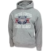 Armed Forces Gear Men's Coast Guard Vintage Basic Hooded Sweatshirt