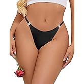 ohyeah Sexy G-String Thongs Panties for Women Cotton Crotch Cheeky Underwear Low Rise Tanga T-Back Micro Thong Bikini Panties