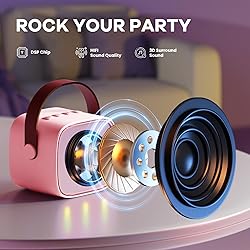 YLL Mini Karaoke Machine for Kids Adults, Portable