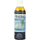 Teas' Tea Jasmine Green Tea, Unsweetened, 16.9 Ounces (Pack of 12)