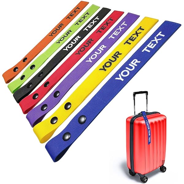 Amazon.com: AI-NEEL Custom Luggage Tag, Personalized Double
