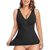 Gotoly Shapewear for Women Compression Tank Tops Tummy Control Body Shaper Seamless Workout V-Neck Camisole Cami Tops