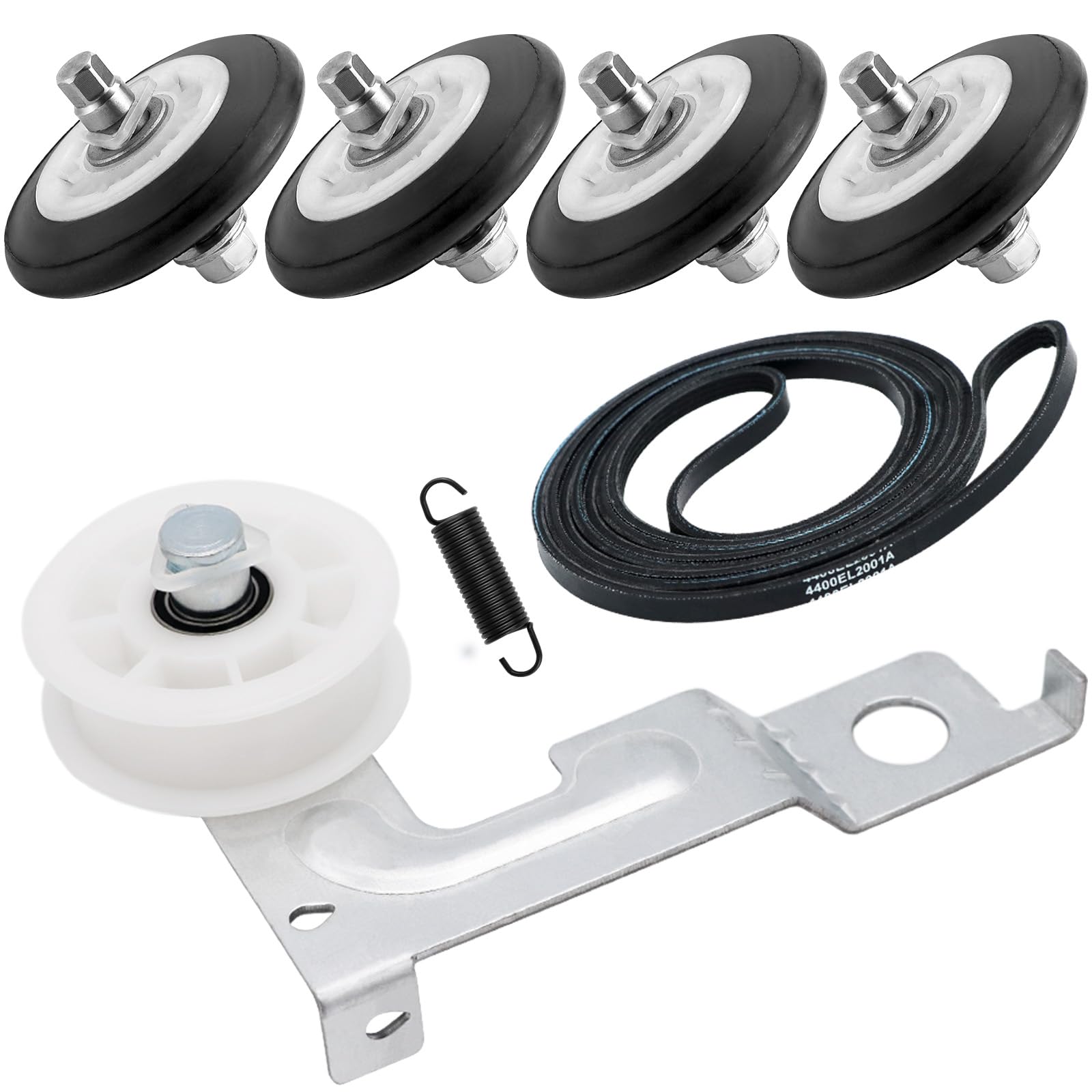Photo 1 of UPGRADED AGM75510755 Replaces Kenmore & LG Dryer Parts 4581EL2002C lg dryer rollers 4561EL3002A AGM75510755 Dryer Idler Pulley 4400EL2001A Belt Spring, Compatible with DLE2101W DLE2301W by AMI PARTS