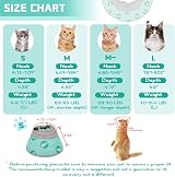 Supet Soft Cat Cone Collar Small Green Adjustable Recovery EPE for Pets view 2