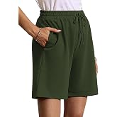 Quenteen Women's Sweat Shorts Bermuda Long Shorts Athletic Casual Loose Shorts (Available in Plus Size)