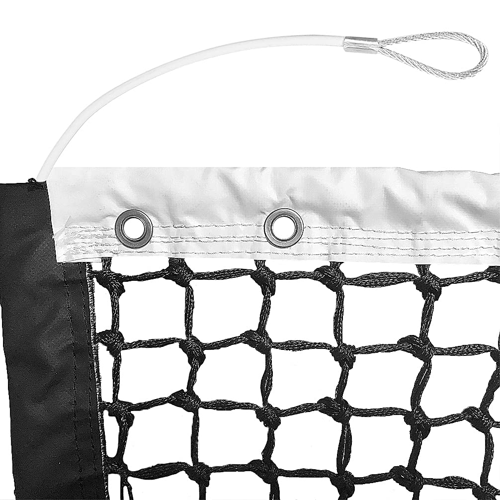 Aoneky 42' Outdoor Replacement Professional Tennis Court Net - 4 mm Double Braided