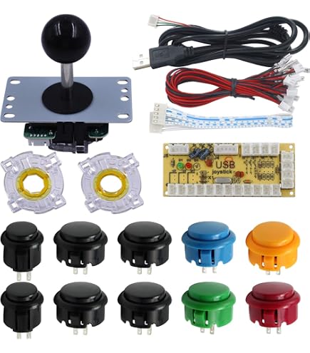 Amazon.com: SJ@JX Arcade Game Controller Button Microswitch 8 Way