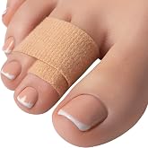 Homergy Hammer Toe Corrector &amp; Straightener, 4-Pack Toe Tape for Women | Breathable non-slip wraps, washable, for mallet, claw and crooked toes, fits men, wear under socks or shoes