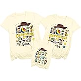 Mommy and Daddy Family Matching Outfits Best Day Ever Vacation Shirts Mom Dad Baby Birthday Cartoon T-Shirts