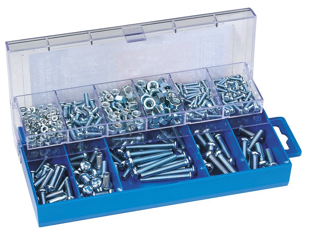 Draper 61272 HW6 Panhead Screw and Nut Assortment, 366 Pieces โ image 1