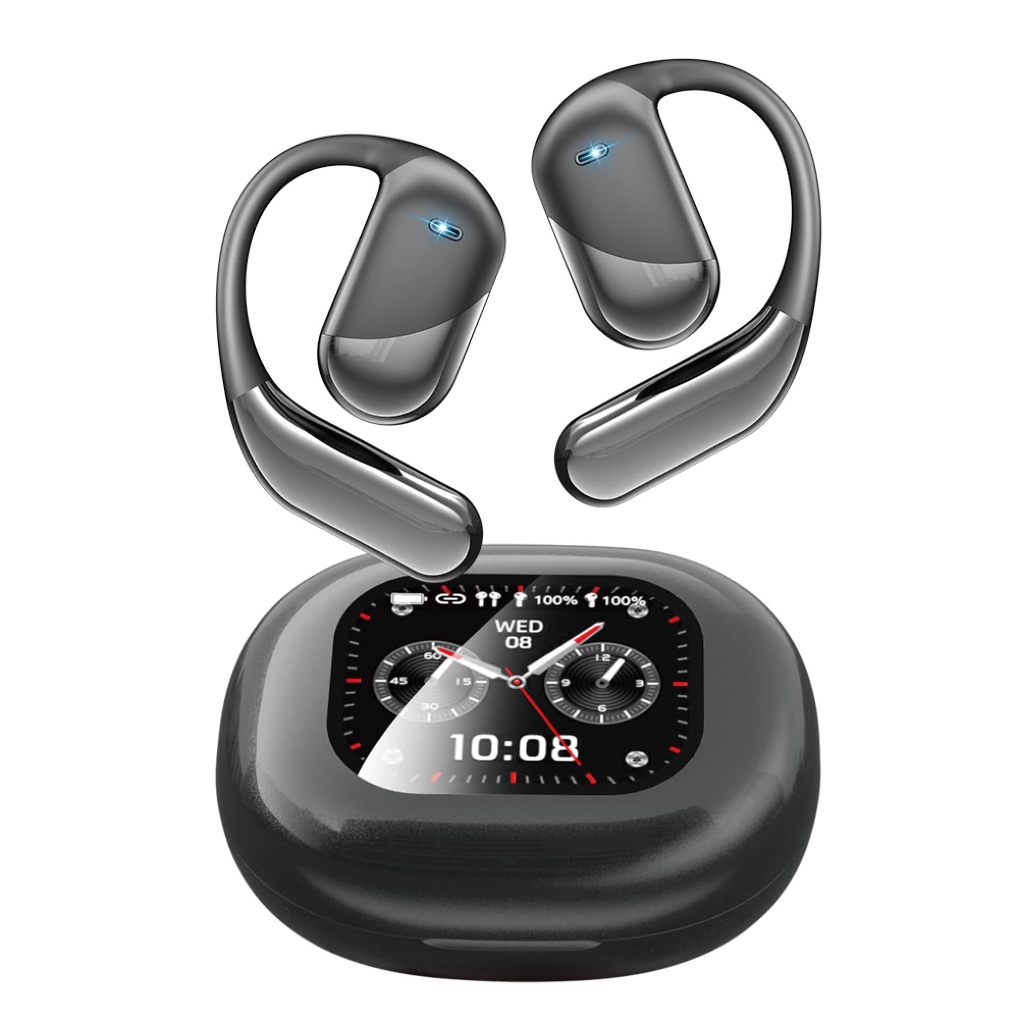 Photo 1 of AI Translator Earbuds Bluetooth 6.1, Open Ear Design with Touchscreen, Portable Translation Device for Travel & Learning