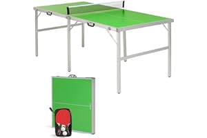 STIGA Aluminum Compact 6 ft x 3 ft Table Tennis Table