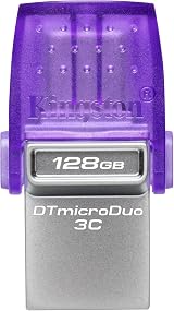 Kingston DataTraveler microDuo 3C 128GB USB Flash Drive USB Gen 3 Type-C Type-A view 3