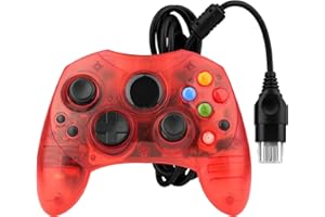 OSTENT Wired Controller S Type 2 A for Microsoft Old Generation Xbox Console Video Game Color Red