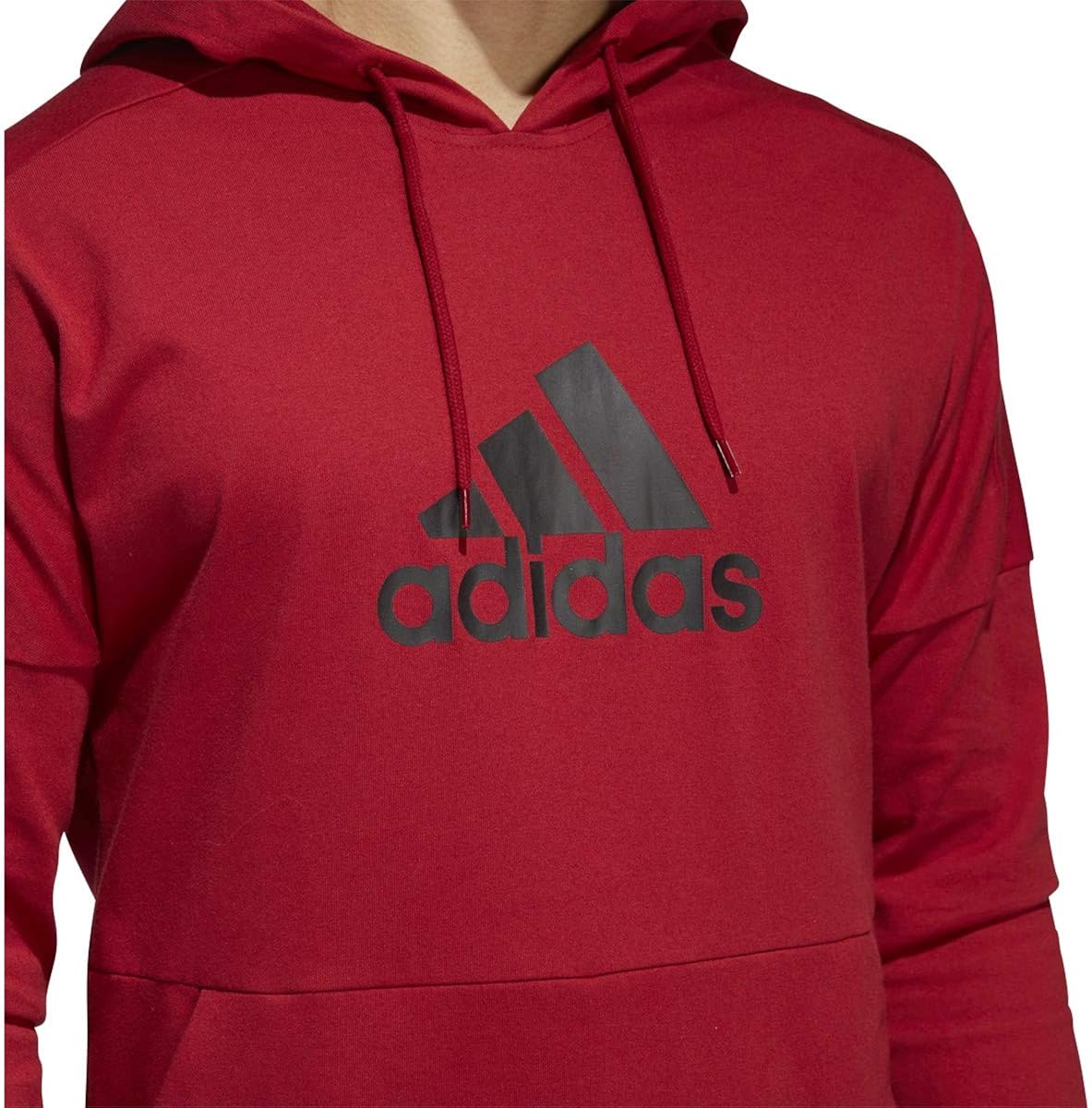 adidas Men's Essentials 3-Stripes Pullover Fleece Hooded Sweatshirt: Clothing