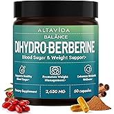 Dihydroberberine Super Berberine Supplement with Ceylon Cinnamon and Alpha Lipoic Acid - GlucoVantage 250mg - 5x Enhanced Bioavailability Over Berberine HCL - Metabolic & Wellness Support - 60 Caps