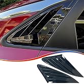 Window Louver，MUXEE 2Pcs Side Vent Window Louvers for kia K5/Optima 2021 2022 2023 2024 2025 2026, ABS Print Sport Window Decorative Covers, Exterior Trim Accessories - Bright Black