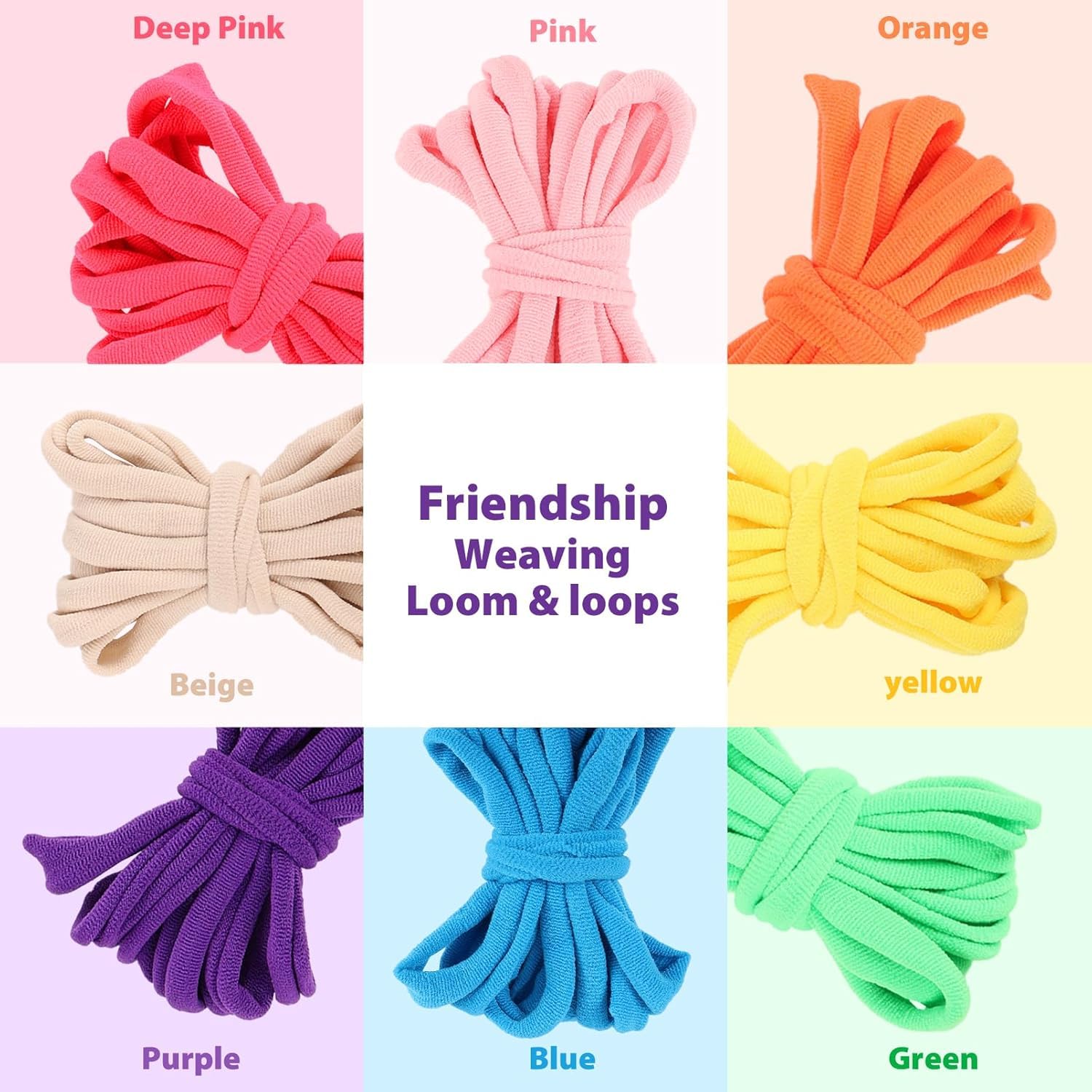 Weaving Loom Kit Toys Crafts - Arts and Crafts for Kids and Adults - Great Birthday Gifts for Girls Ages 6 7 8-12 13 Years Old - Sturdy Frame Potholder Loom Making Kits Portable Box and Craft Loops