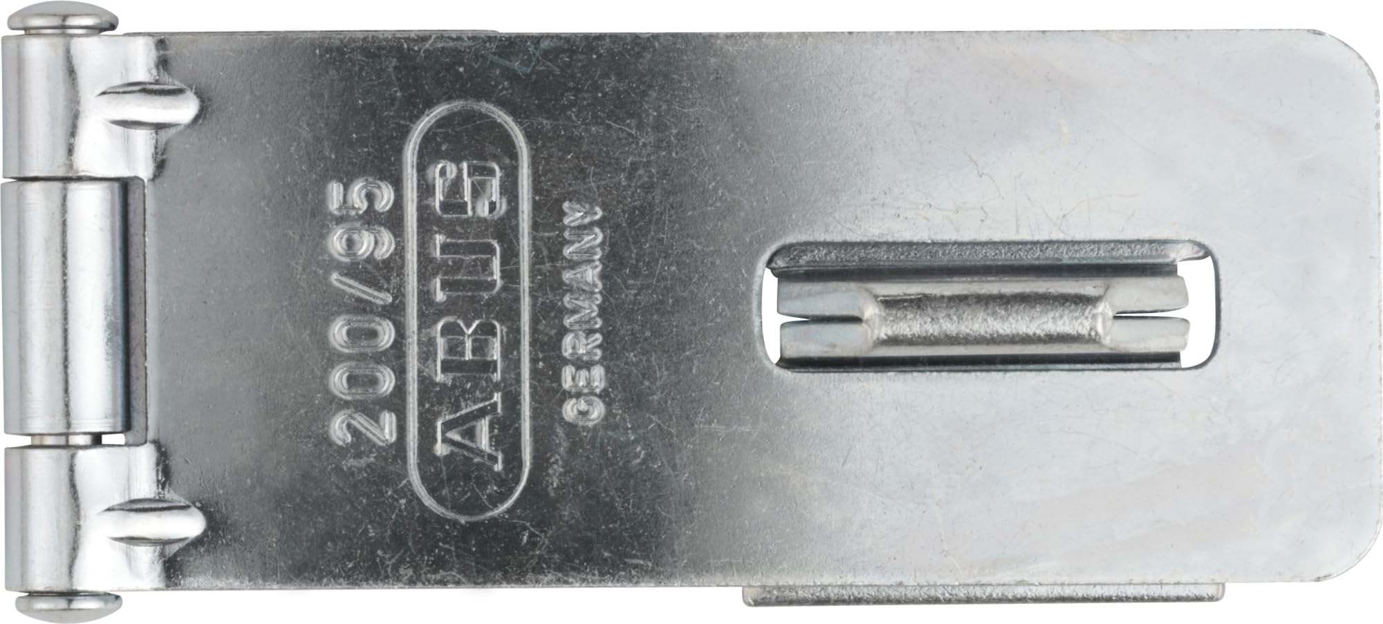ABUS Hasp and Staple 200/95 - Device for Padlocks - for Smashing Doors - ABUS Security Level 2 - Silver