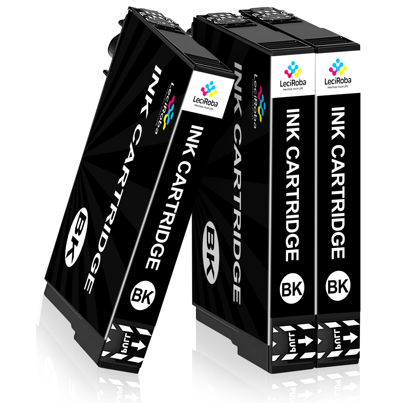 LeciRoba Ink for Workforce Pro WF-3820DWF 3825DWF 4820DWF 4825DWF 4830DTWF WF-7310DTW WF-7830DTWF 7835DTWF WF-7840DTWF (3-Black)