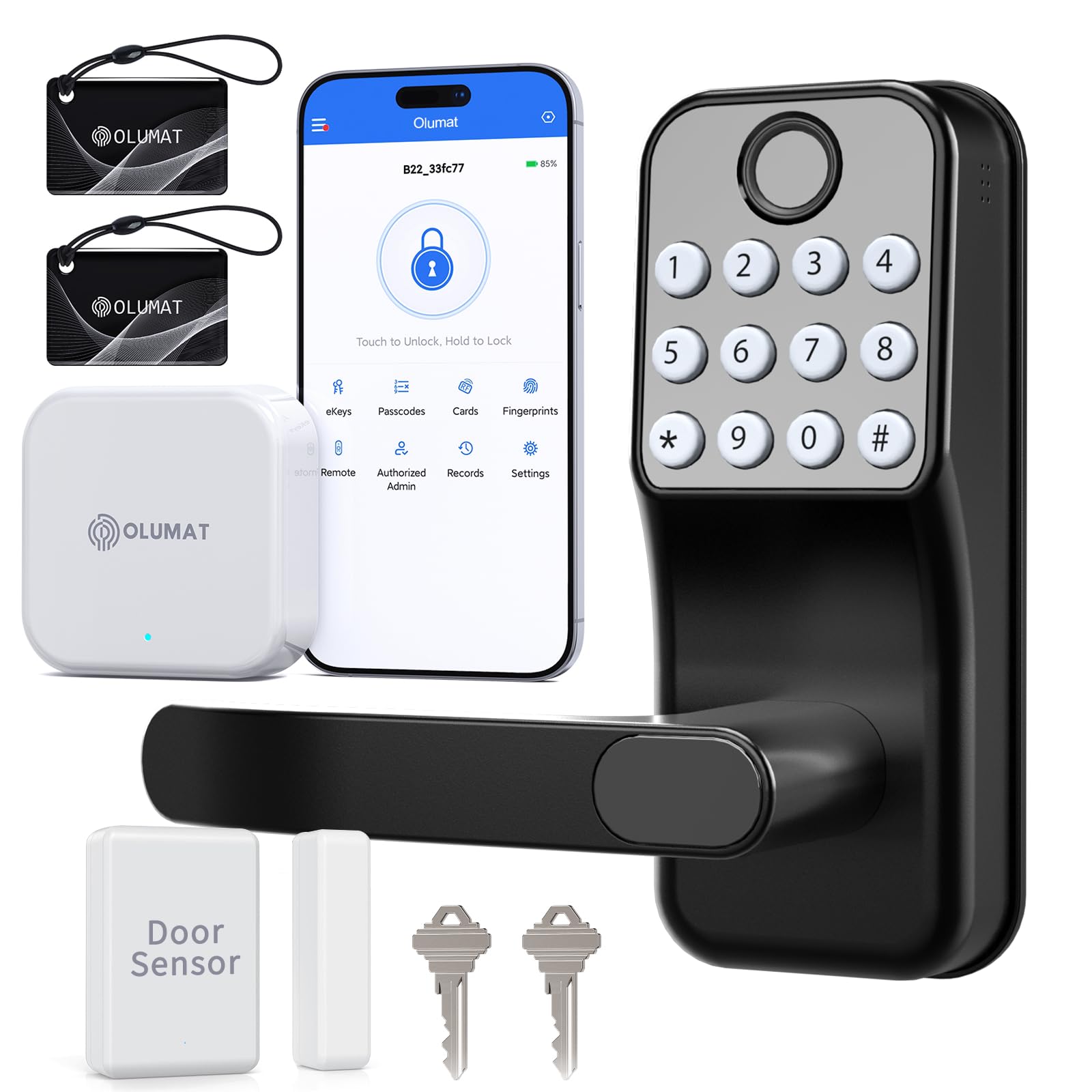 Smart Door Lock with Handle: Keyless Entry Door