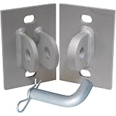 Dock Edge Stationary Dock Connector Hinge Kit, Galvanized, 3/16"