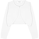 BOLEROSE Girls Long Sleeve Cardigan Childrens Kids Bolero Shrug