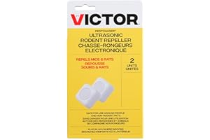 Victor PestChaser Ultrasonic Rodent Repeller with Nightlight – 2 Units - CM752K