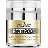 First Botany Korean Retinol Moisturizer Face Cream - Hydrating Anti-Aging Facial & Neck Cream with Bakuchiol, Niacinamide & Hyaluronic Acid - Made in Korea, Cruelty-Free 1.7 Fl Oz