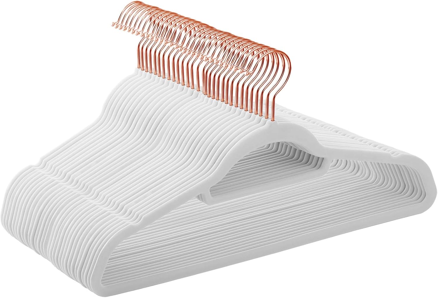 SONGMICS Velvet Hangers, Set of 30 Clothes Coat Hangers, Non-Slip, with Tie Bar and 360° Swivel Hook, Space-Saving