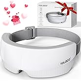 TOLOCO Eye Massager with Heat,Bluetooth Music,Compression,Electric Adjustable Eye Massager,Improve Sleep,Holiday,Birthday,Christmas Gifts Eye Mask for Women Men