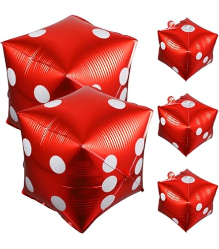 Ensemble 8 Ballons Soirée Casino Thème Las Vegas Formes