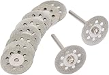 Blulu 12 Pcs 22 mm Diamond Cutting Discs with Arbor Shafts view 5