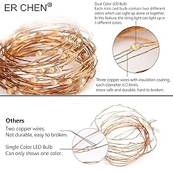 ErChen Dual-Color LED String Lights, 165 FT 500