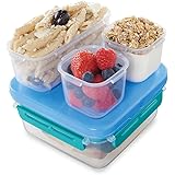 Rubbermaid LunchBlox Leak-Proof Entree Lunch Container Set, Small, Blue