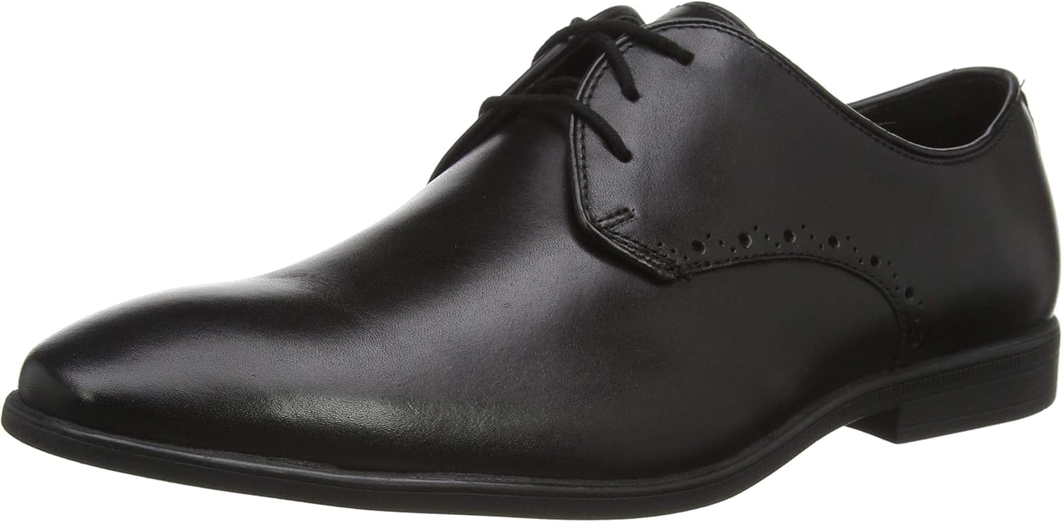 clarks mens black brogues