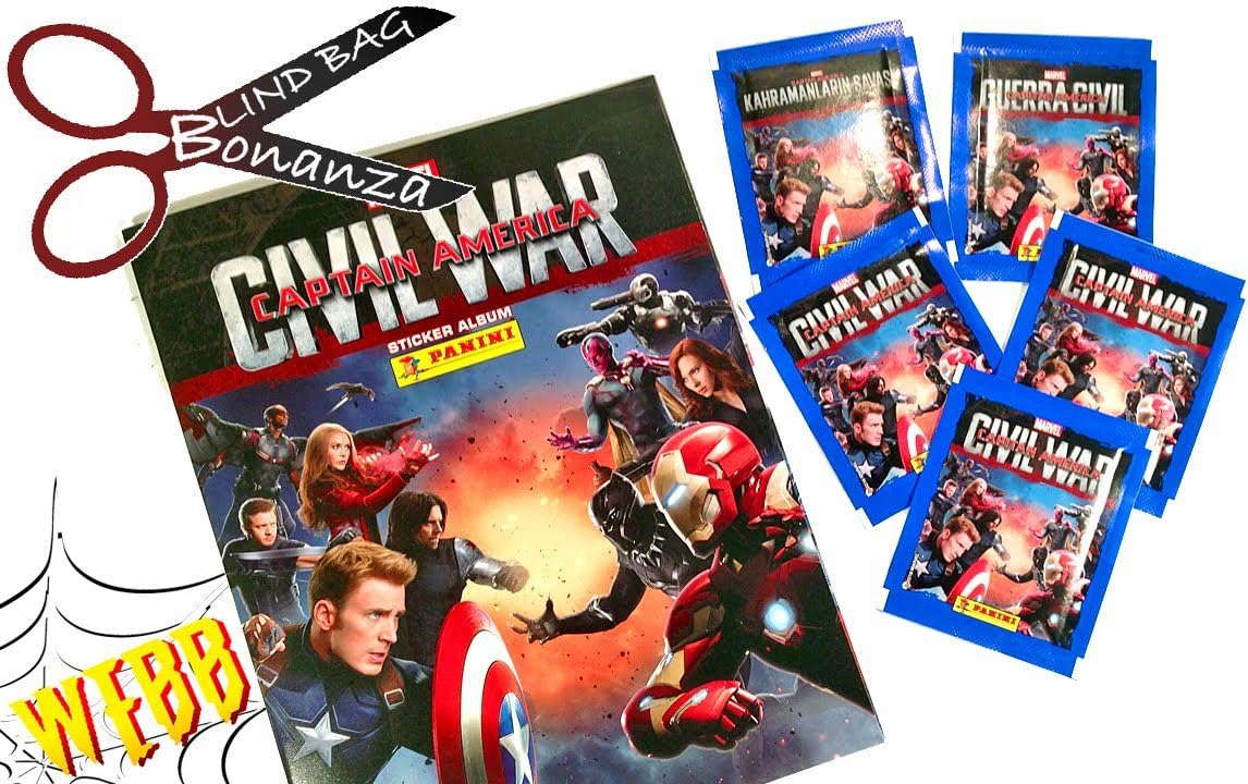 Marvel Panini Captain America Burgerkrieg Starter Pack Album Und 31 Aufkleber Amazon De Spielzeug