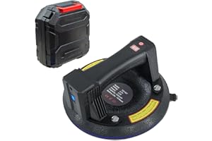 DOCXCDO Electric Suction Cup Lifter,Max Load 440lbs Vacuum Windows Suction Cups with Auto Start-Stop,Windshield Suction Cups Heavy Duty,Industrial Tile Suction Cups Tool for Glass Removing,Tile, Granite