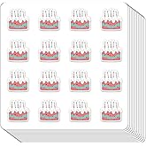 Cake Planner Stickers, 0.5in Birthday Reminder Stickers for Scrapbooking Calendar Crafting 208-Pack