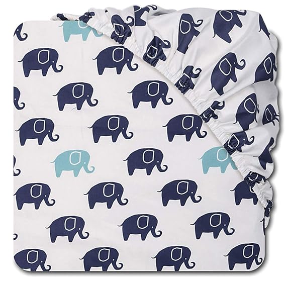 mosaic elephant and geometric 5 piece baby boy crib bedding sets