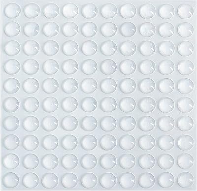 Shintop 100pcs Soft Close Dampers Cupboard Door Bumpers 3/8 in Diameter