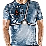 ALOVECO Outdoor Night Running Lights LED Chest Light Back Warning Light with Rechargeable Battery for Camping Hiking Running 