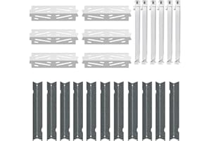 SafBbcue Grill Parts Kit for Weber Genesis II 600 Series Grill,66034/66796 Flavorizer Bars 66687/66042 Heat Deflectors and 67490 Burner Tubes for Weber Genesis II E/S-610 LX E-640 S-640 Grills