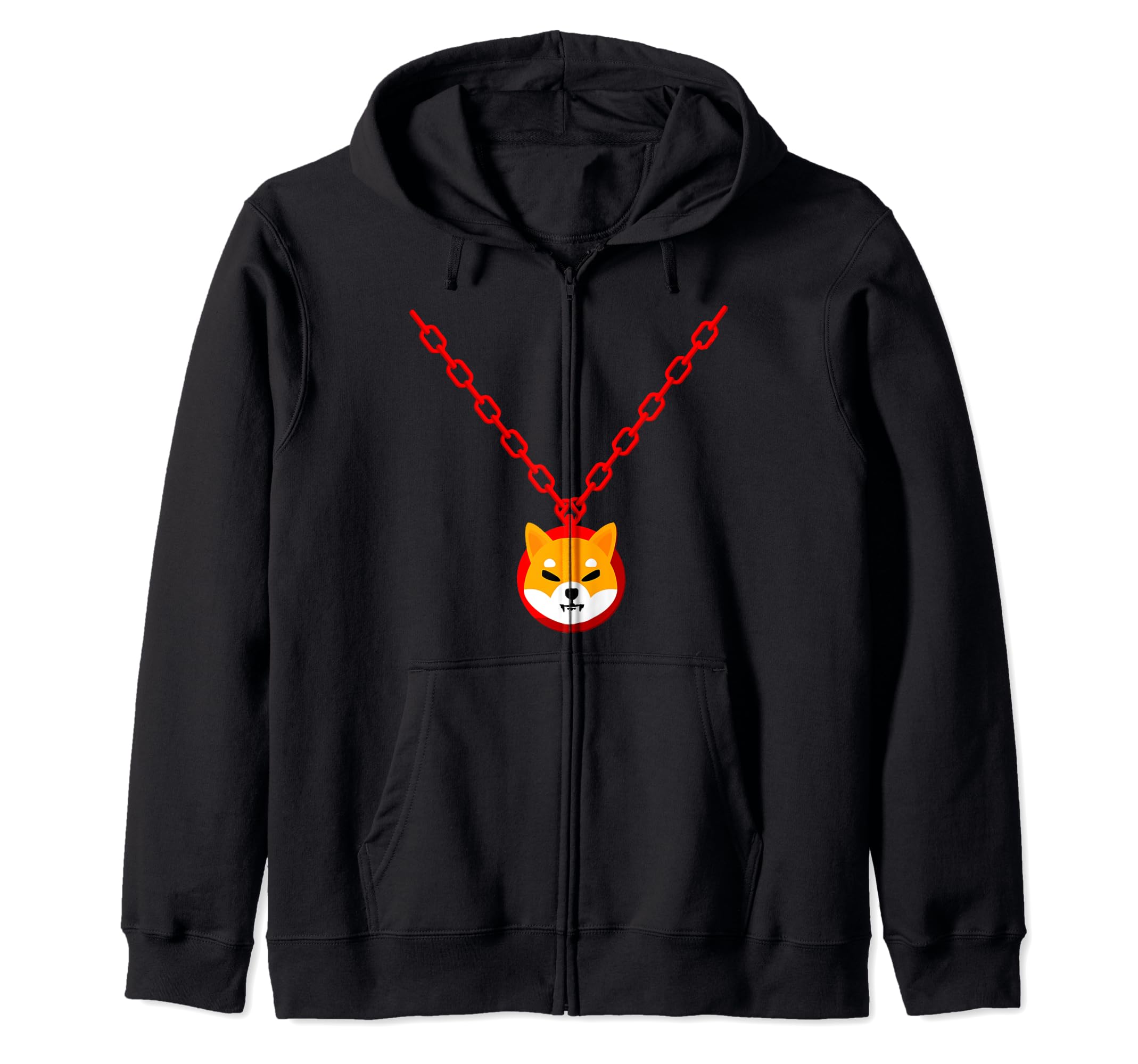 Shiba Inu Coin Blockchain Cryptocurrency Digital Coin HODL Zip Hoodie