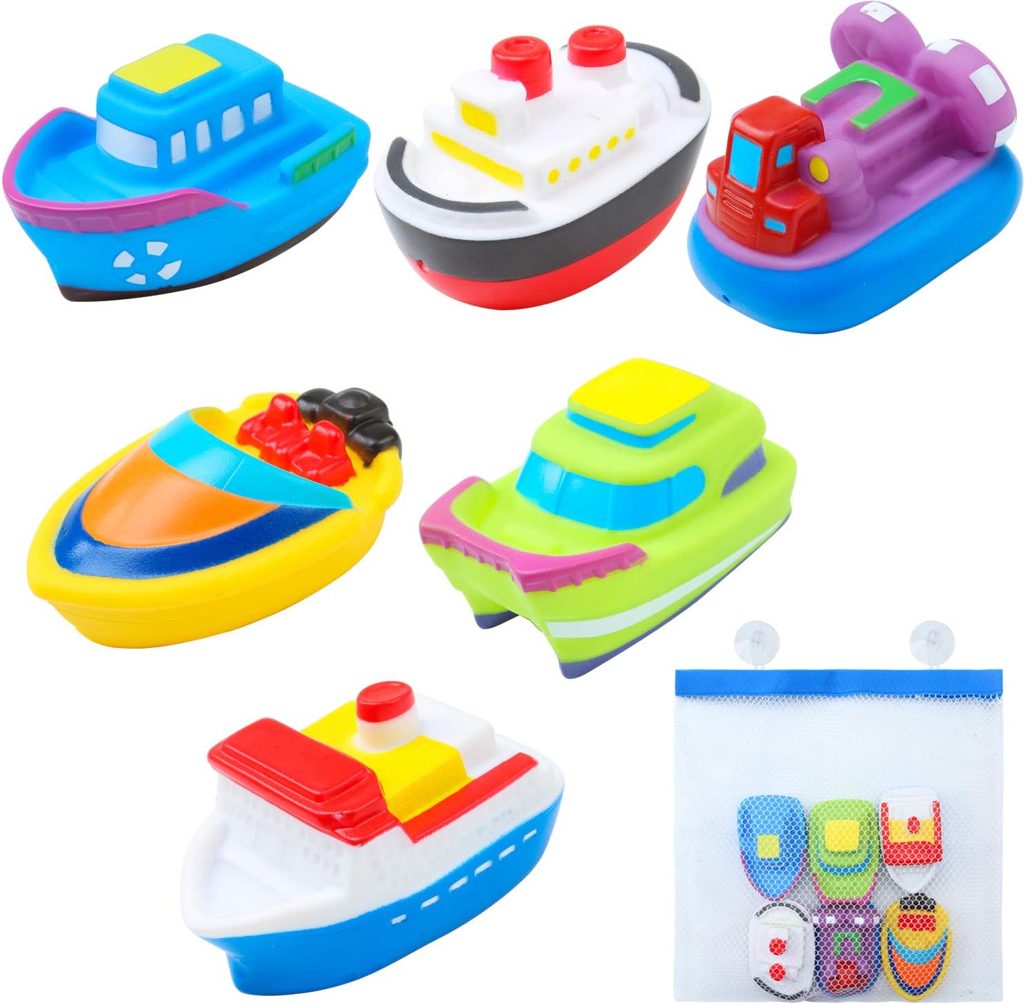 Floating Bath Squirt Toys Rubber Floating Boats Kids Bath Squirt Toys